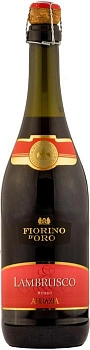 Игристое вино Abbazia Lambrusco   Fiorino d`Oro  Rosso  750 мл