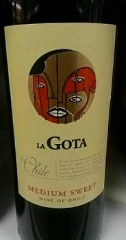 Вино La Gota Medium Sweet red Ла Гота Каберне Совиньон DO полусладкое 750 мл
