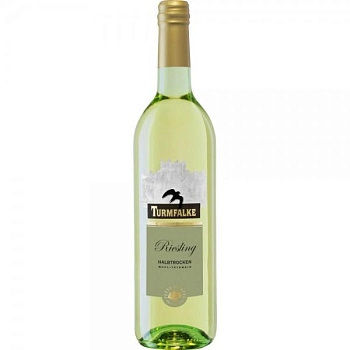 Вино Peter Mertes Turmfalke Riesling halbtrocken Петер Мертес Турмфальке Рислинг QbA белое полусухое 750 мл