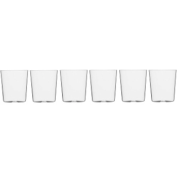 Набор  из 6-ти  бокалов для воды MarkThomas  Double Bend  Water Марктомас Дабл Бенд  380  мл