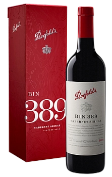 Вино Penfolds Bin 389 Cabernet Shiraz Пенфолдс Бин 389 Каберне Шираз в подарочной упаковке 2019 750 мл