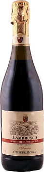 Игристое вино Corte Rosa Lambrusco Rosso Amabile Dell'Emilia IGT  750 мл