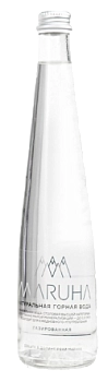 Вода Маруха Газированная в стеклянной бутылке  1 л