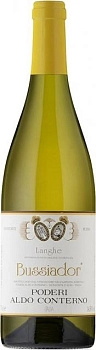 Вино Langhe Chardonnay DOC Bussiador Ланге Шардонне Буссиадор  2015 750 мл