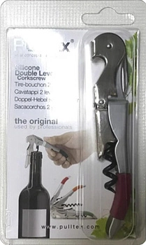 Штопор Pulltex, Corkscrew, Burgundy  Пултекс c Силиконовой Вставкой, Бургундия  117-921-03