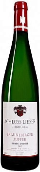 Вино Schloss Lieser  Brauneberger Juffer Riesling Kabinett  Шлосс Лизер Браунебергер Юффер Рислинг Кабинет  2015 750 мл