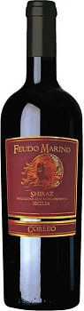 Вино красное полусухое Feudo Marino, "Corleo" Shiraz, Sicilia, Феудо Марино, "Корлео" Шираз 2015 750 мл