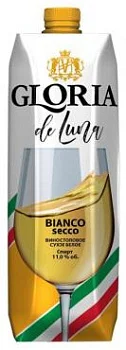 Вино Союз-Вино Глория де Луна Белое Сухое 1000 мл
