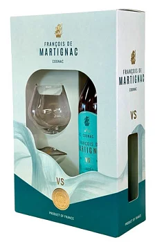 Коньяк Francois de Martignac VS  в п/у  с бокалом 700 мл