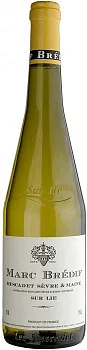 Вино Marc Bredif Muscadet de Sevre et Maine Sur Lie Марк Бредиф, Мюскаде де Севр э Мен Сюр Ли 2020 750 мл