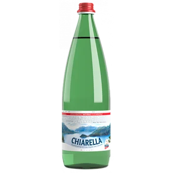 Минеральная вода Chiarella slightly carbonated  in green glass Кьярелла в зелен. стекле слабогазированная 1000 мл