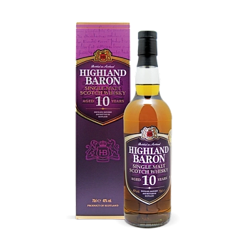 ВИСКИ  Highland Baron Single Malt 10 YO 700 мл