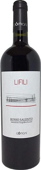 Вино LIFILI ROSSO SALENTO, ЛИФИЛИ РОССО САЛЕНТО вино защищ.геогр.указ. красное п/сухое 13,5% IGР