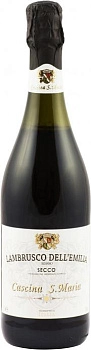 Игристое вино Cascina S. Maria Rosso Secco Lambrusco dell’Emilia IGT  750 мл