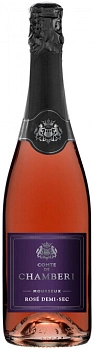 Игристое вино  Comte de Chamberi  Rose Demi-Sec  750 мл