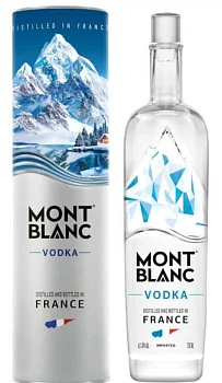 Водка   Mont Blanc gift box  1000 мл