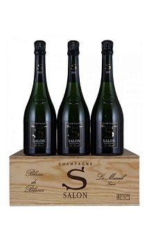 Шампанское Salon Сhampagne Le Mesnil Blanc de Blancs  2013  gift box 3 х 750 мл  12%