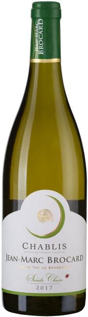 Вино Jean-Marc Brocard  Sainte-Claire Chablis AOC Жан-Марк Брокар Сент Клер Шабли 2022 750 мл