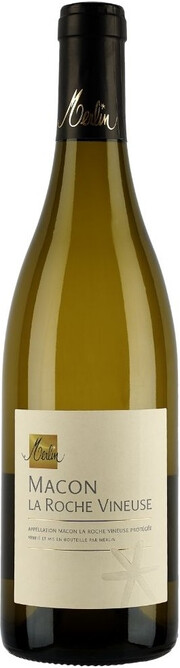 Вино Merlin Macon La Roche Vineuse AOP  Мерлян Макон Ля Рош Винез 2018 750 мл