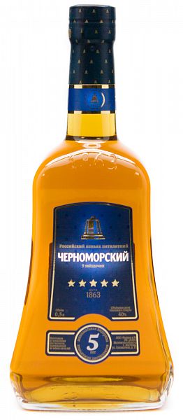 Коньяк Черноморский 5 звезд 500 мл