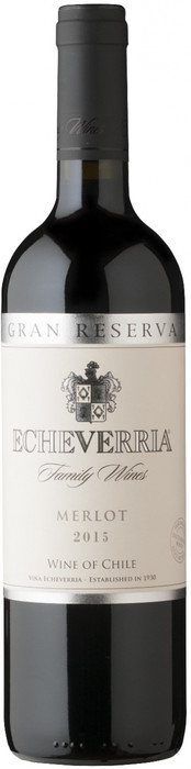 Вино Echeverria  Merlot   Gran Reserva Эчеверрия  Мерло   Гран Ресерва 2015 750 мл