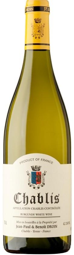 Вино Chablis АОС Domaine Jean-Paul & Benoit Droin Шабли АОС Домен  Жан-Поль и Бенуа Друэн 2017 750 мл