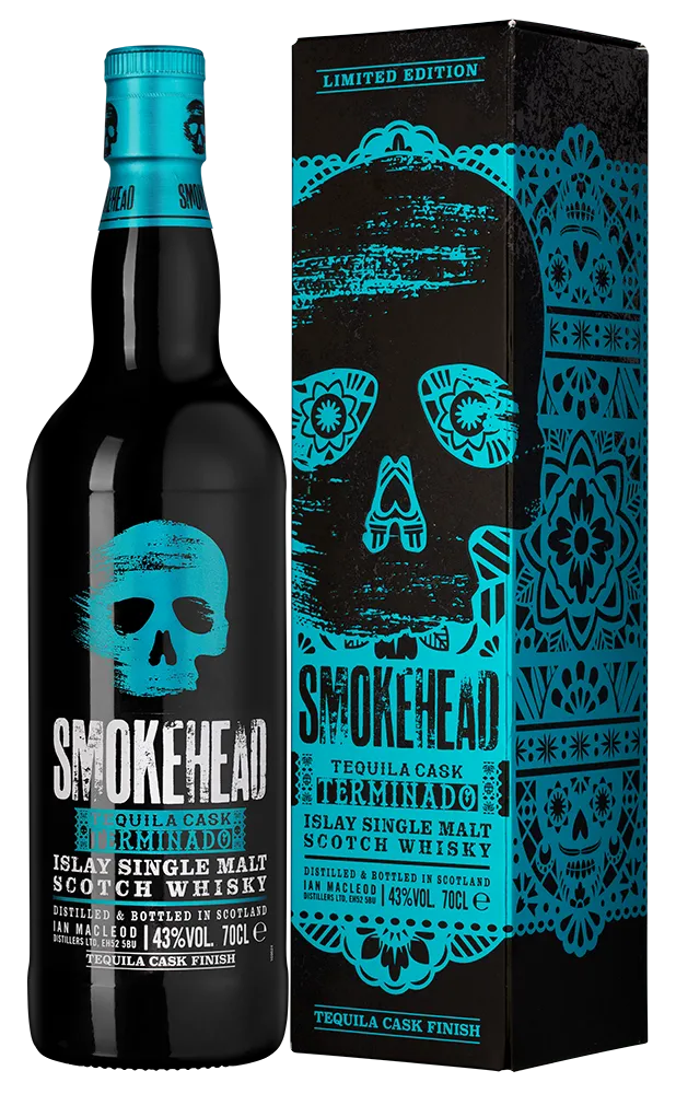 Виски Smokehead Tequila Cask Terminado gift box  700 мл