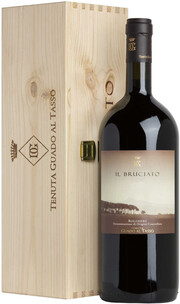 Вино Il Bruciato Bolgheri DOC wooden box   2019 1500 мл