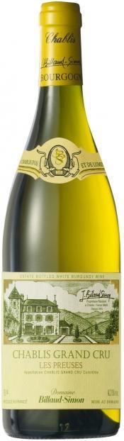 Вино Billaud-Simon Chablis Grand Cru  Les Preuses   2019  750 мл