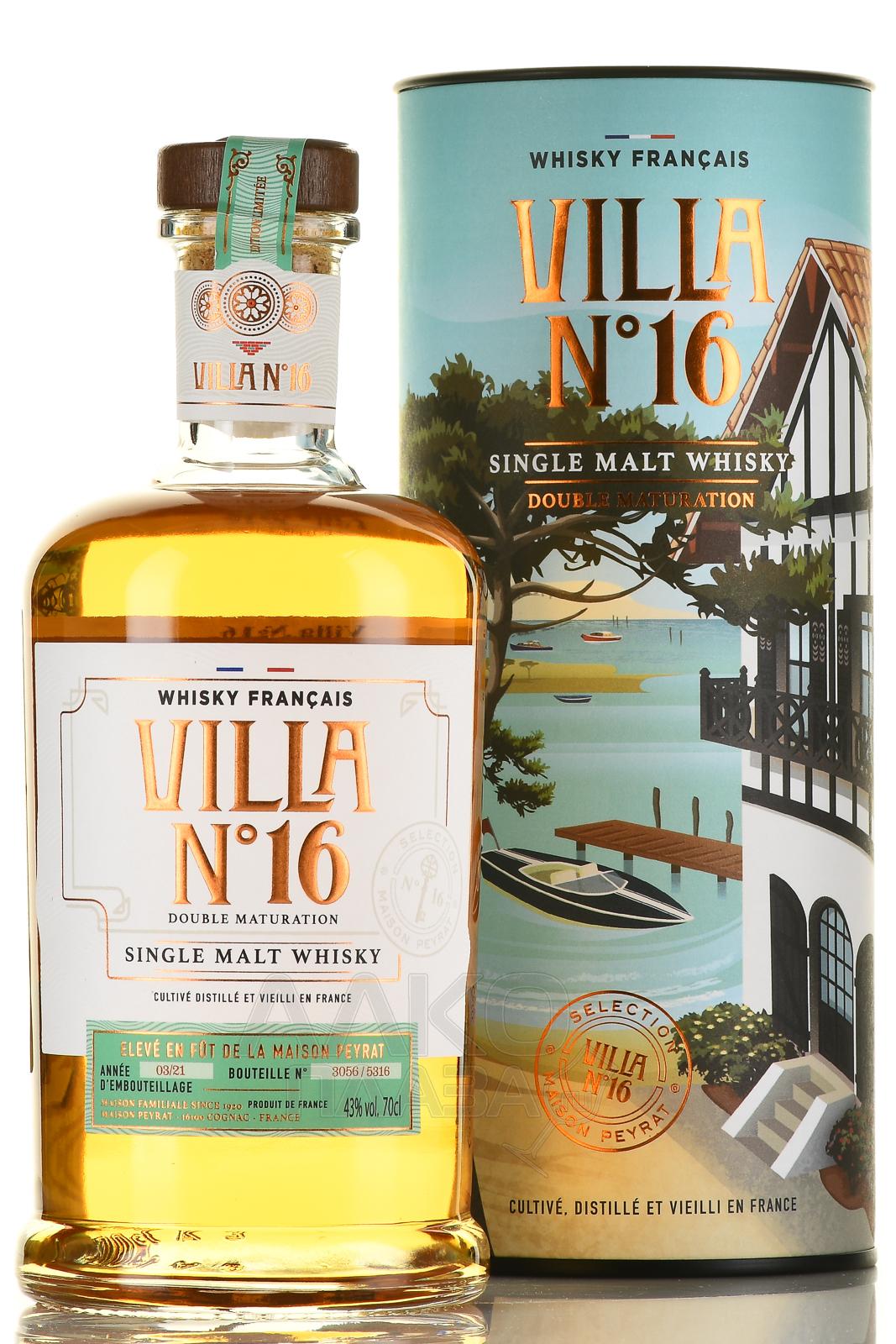 Виски Maison Peyrat  Villa №16  Gift Box  700 ml 43%