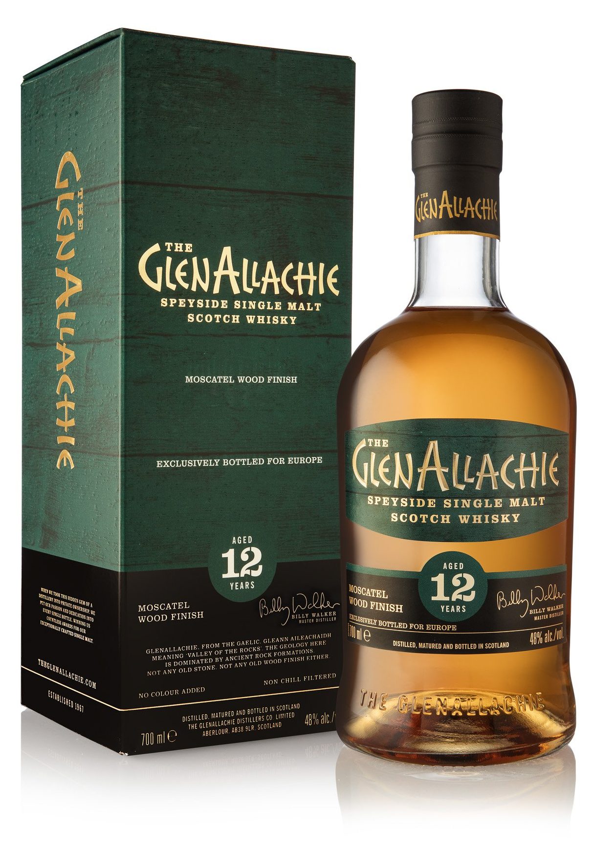 Виски The  GlenAllachie 12 Year Old Moscatel Wood Finish   700 мл  48%