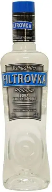 Водка ЛВЗ Долгопрудный Фильтровка Платиновая  500 мл