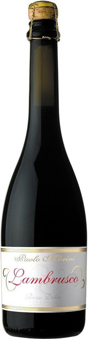 Игристое вино Paolo Morini" Lambrusco Rosso Dolce IGT  750 мл