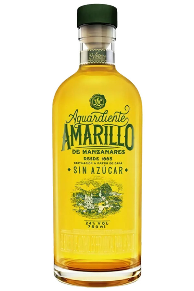 Спиртной напиток  Aguardiente Amarillo de Manzanares   700 мл  24 %