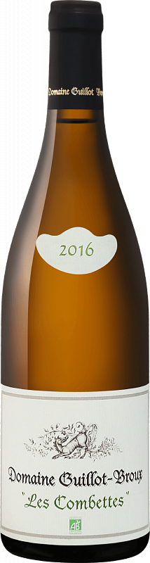 Вино Domaine Guillot-Broux  Les Combettes Macon-Chardonnay AOC   Домэн Гийо-Бру Ле Комбетт Макон-Шардоне  2016 750 мл