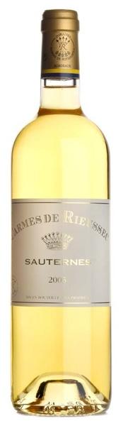 Вино Les Carmes de Rieussec Sauternes AOC  2018 750 мл