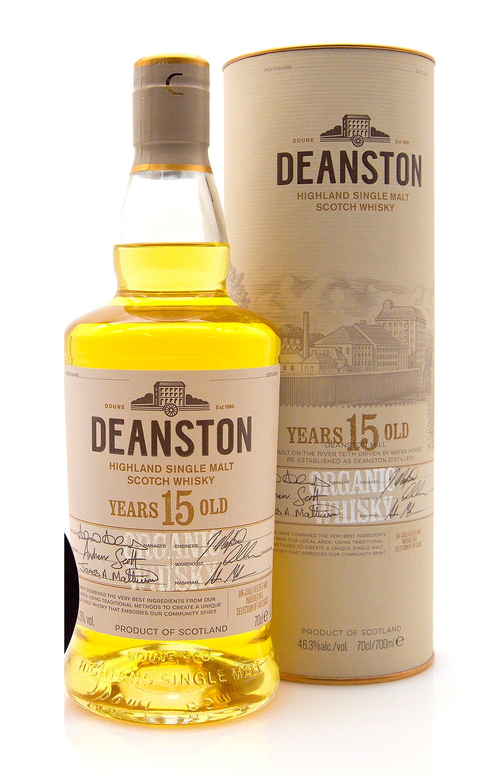 Виски Deanston Aged 15 Years gift in box  700 мл