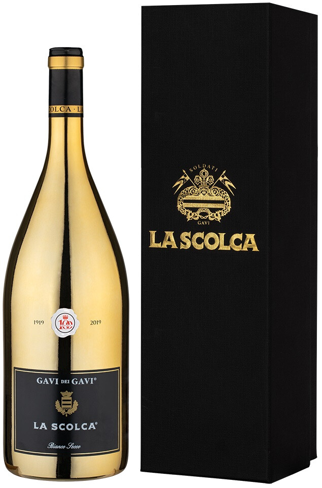 Вино La Scolca Gavi dei Gavi gift box Golden Ла Сколька Гави дей Гави в подарочной коробке Голден 2021 750 мл 12,5%