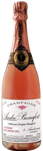 Шампанское Andre Beaufort Doux Rose Grand Cru Андре Бофор Ду Розе Гран Крю  1999  750 мл