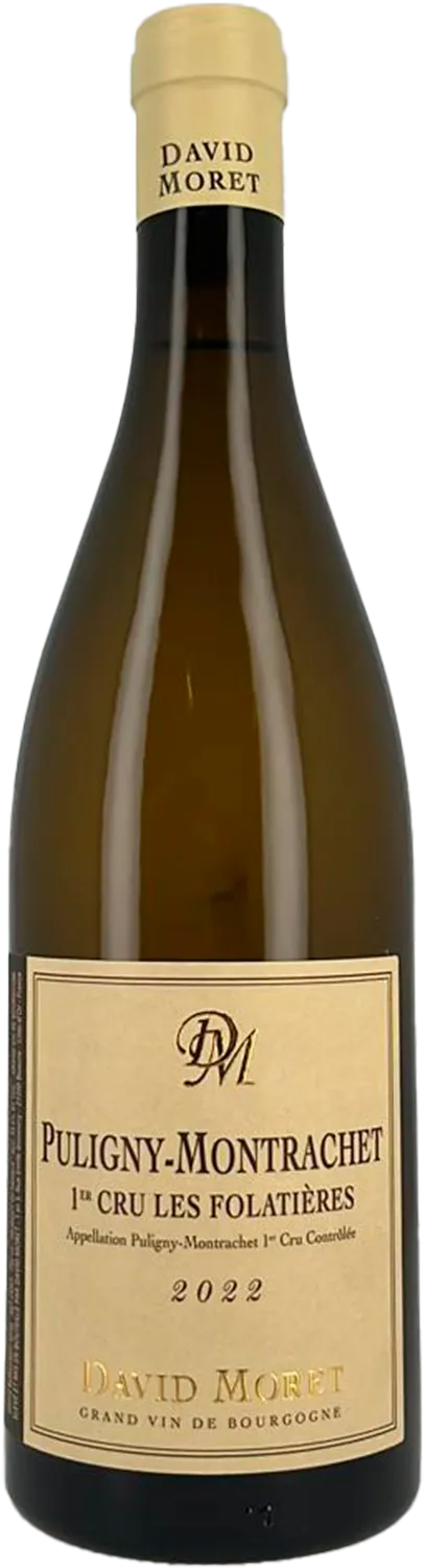 Вино David Moret Les Folatieres Puligny-Montrachet 1er Cru AOC  2022  750 мл