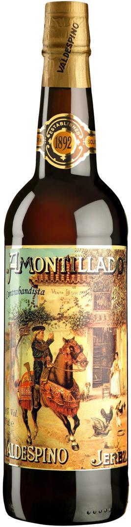 Херес Valdespino Amontillado Contrabandista  2019 750 мл