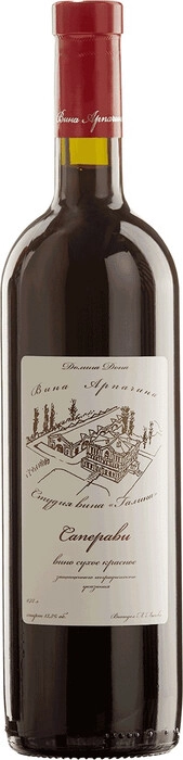 Вино  Студия вина " Галина "  Вина Арпачина  ЗГУ Саперави  красное сухое 2019 750 мл