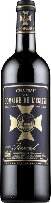 Вино Chateau du Domaine de l'Eglise  Pomerol AOC  2018 750 мл 13%
