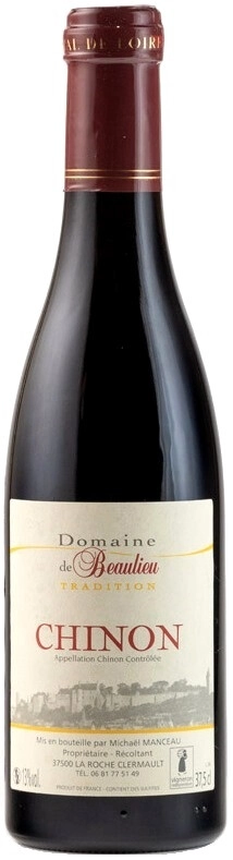 Вино Domaine de Beaulieu, Chinon Cuvee Tradition 375 мл 14%