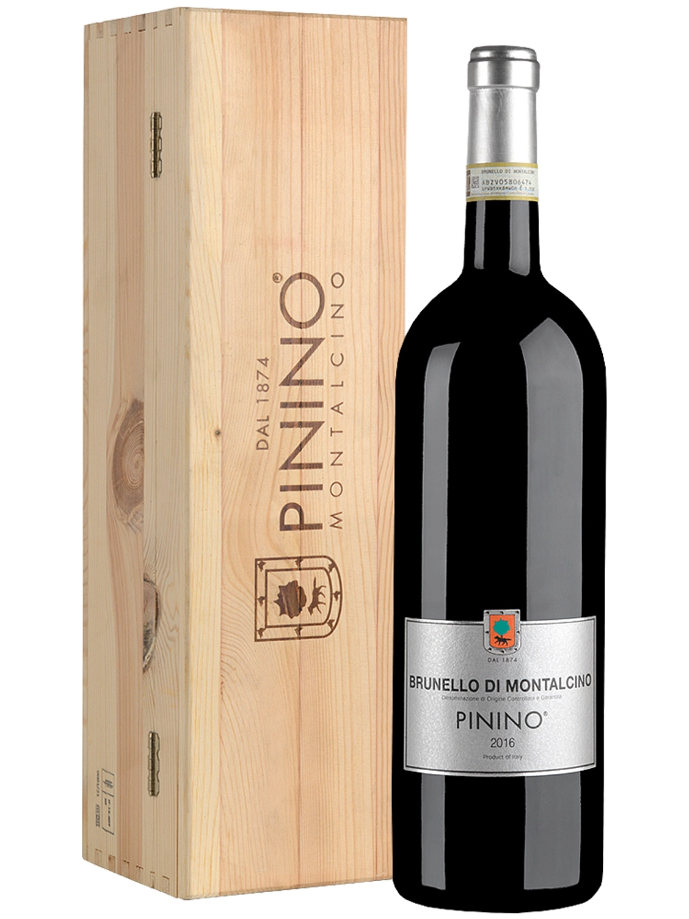 Вино Pinino Brunello di Montalcino  wooden box  2016  1,5 л