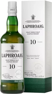 Виски  Laphroaig Malt 10 years old  gift box  700 мл 40 %