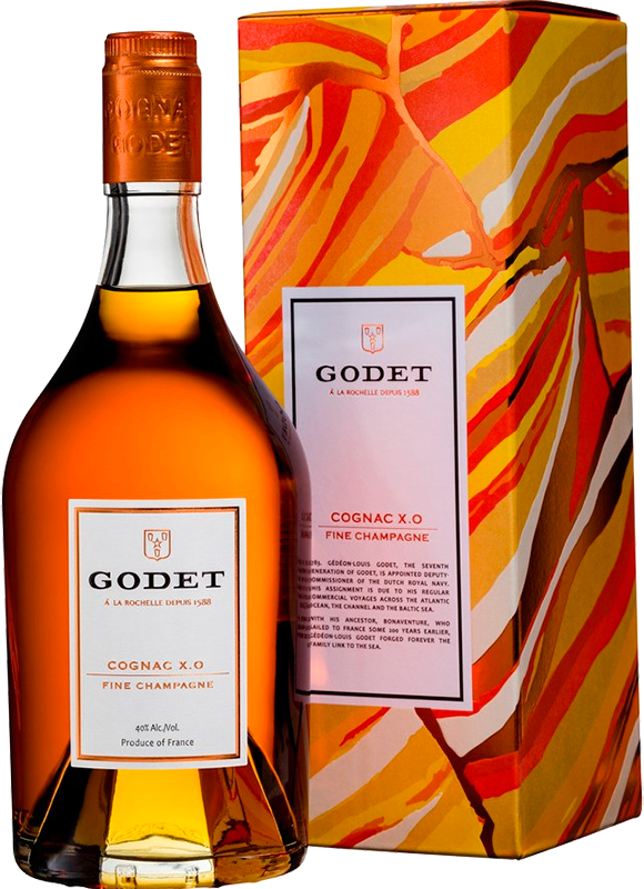 Коньяк Godet X.O. Fine Champagne in gift box 700 мл