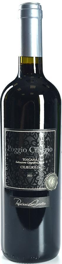 Вино Rascioni&Cecconello Poggio Ciliegio  IGT Toscana   Рашиони энд Чекконелло Поджио Чильеджио 2015 750 мл