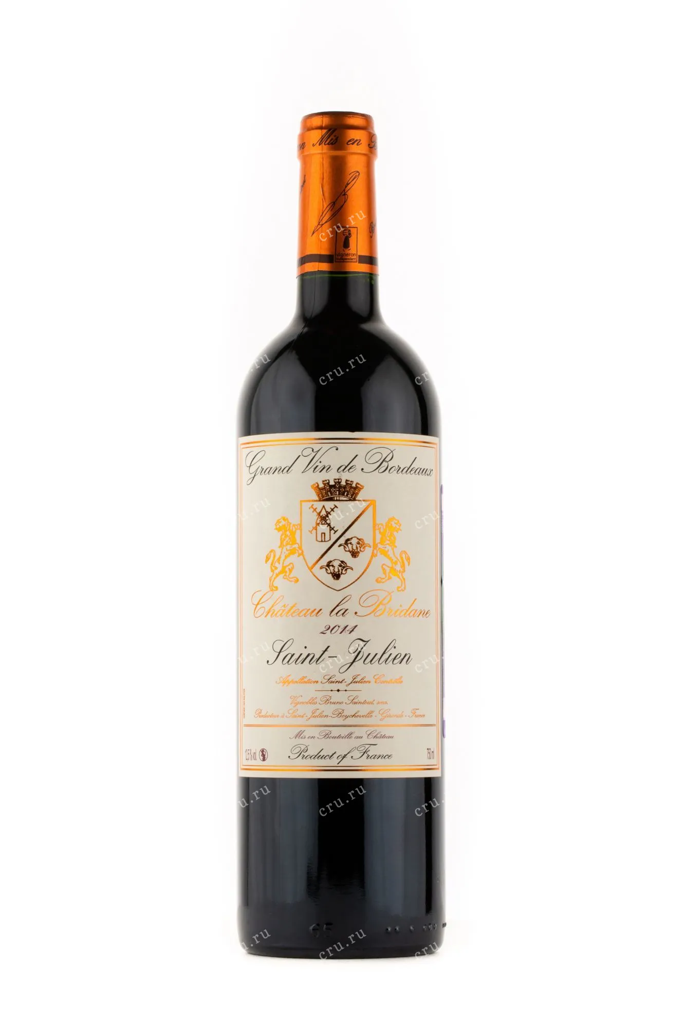 Вино Chateau La Bridane Saint-julien 2015 750 мл 13%