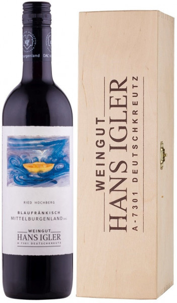 Вино Blaufrankisch Hochberg Mittelburgenland DAC gift in box  2018 1500 мл
